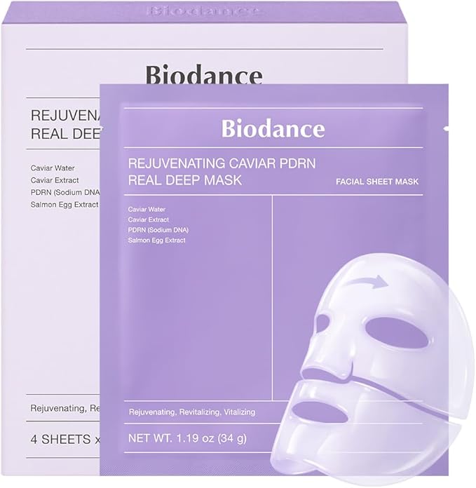 BIODANCE – Rejuvenating Caviar PDRN Real Deep Mask (Individual Face Mask)